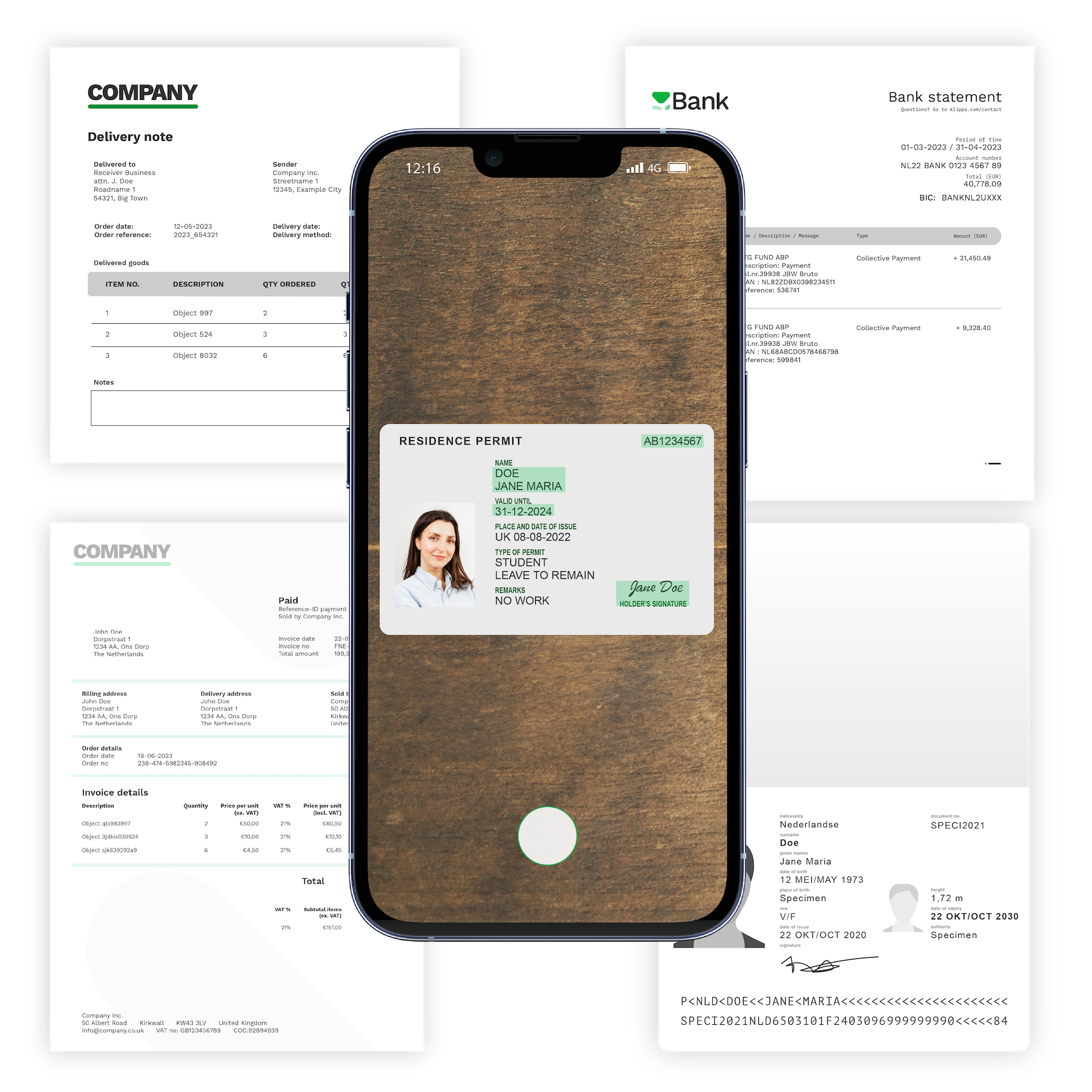 screenshot of Klippa DocHorizon